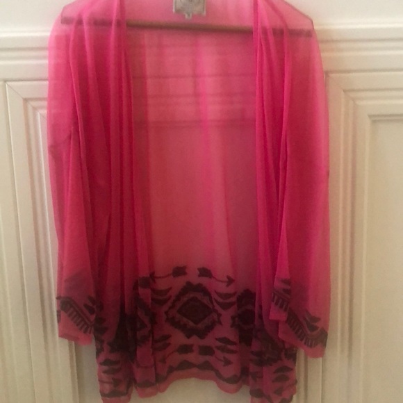 Double D Ranch Jackets & Blazers - Double D Ranch sheer kimono jacket
